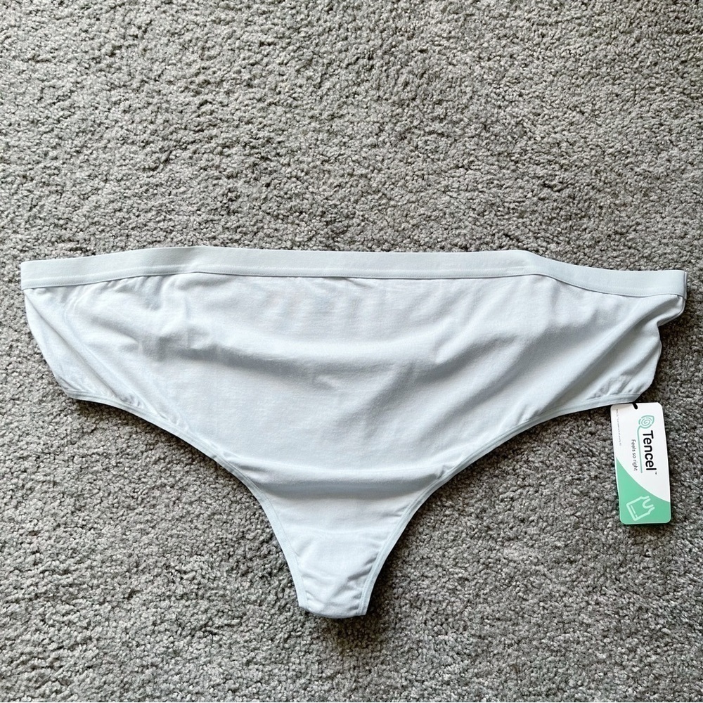 Universal Standard NEW Pale Blue Modal Cotton Blend Thong Underwear XL = 26/28